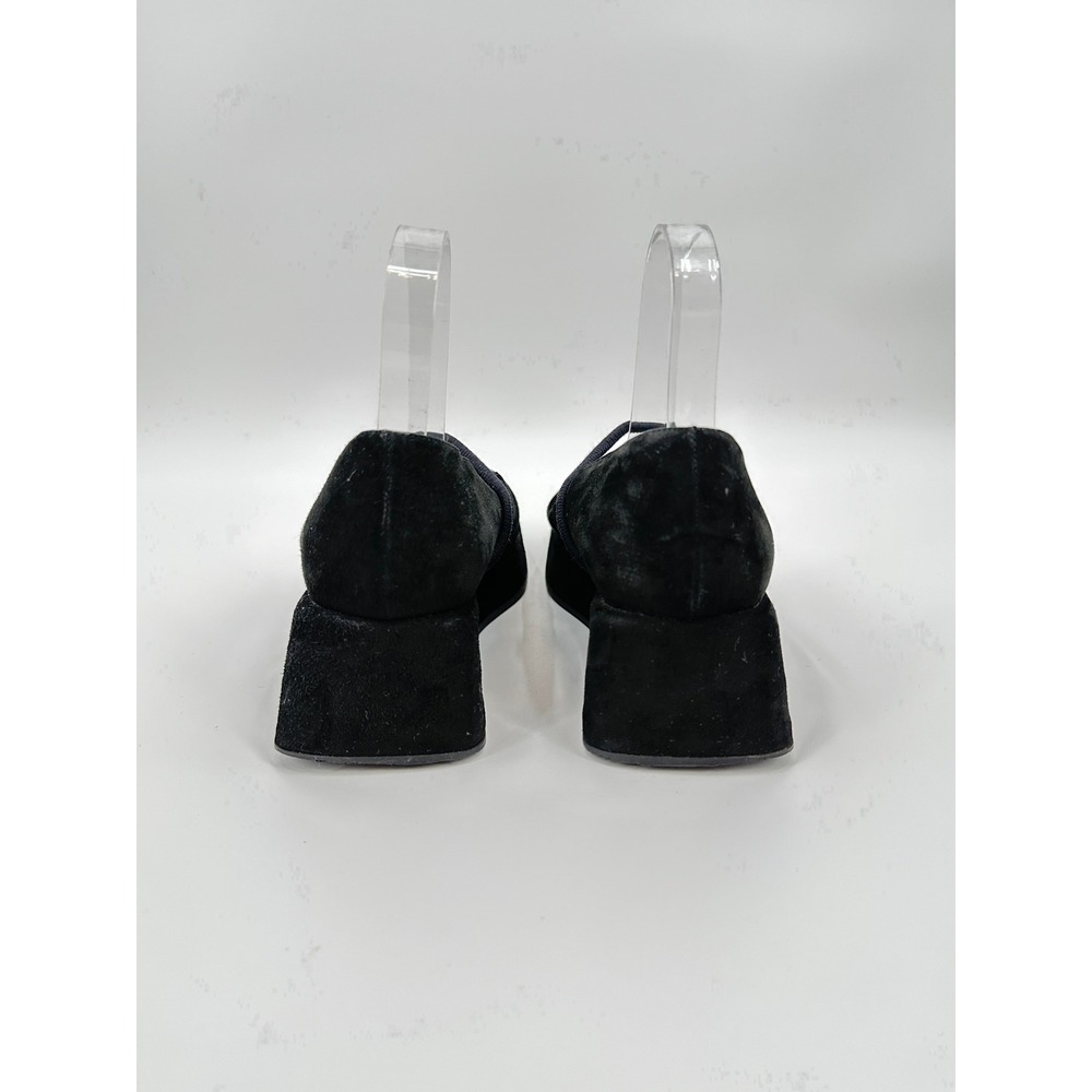 Robert Clergerie Espace Black Suede Platform Mary‎ Jane Shoes Womens 38.5 - Picture 6 of 10